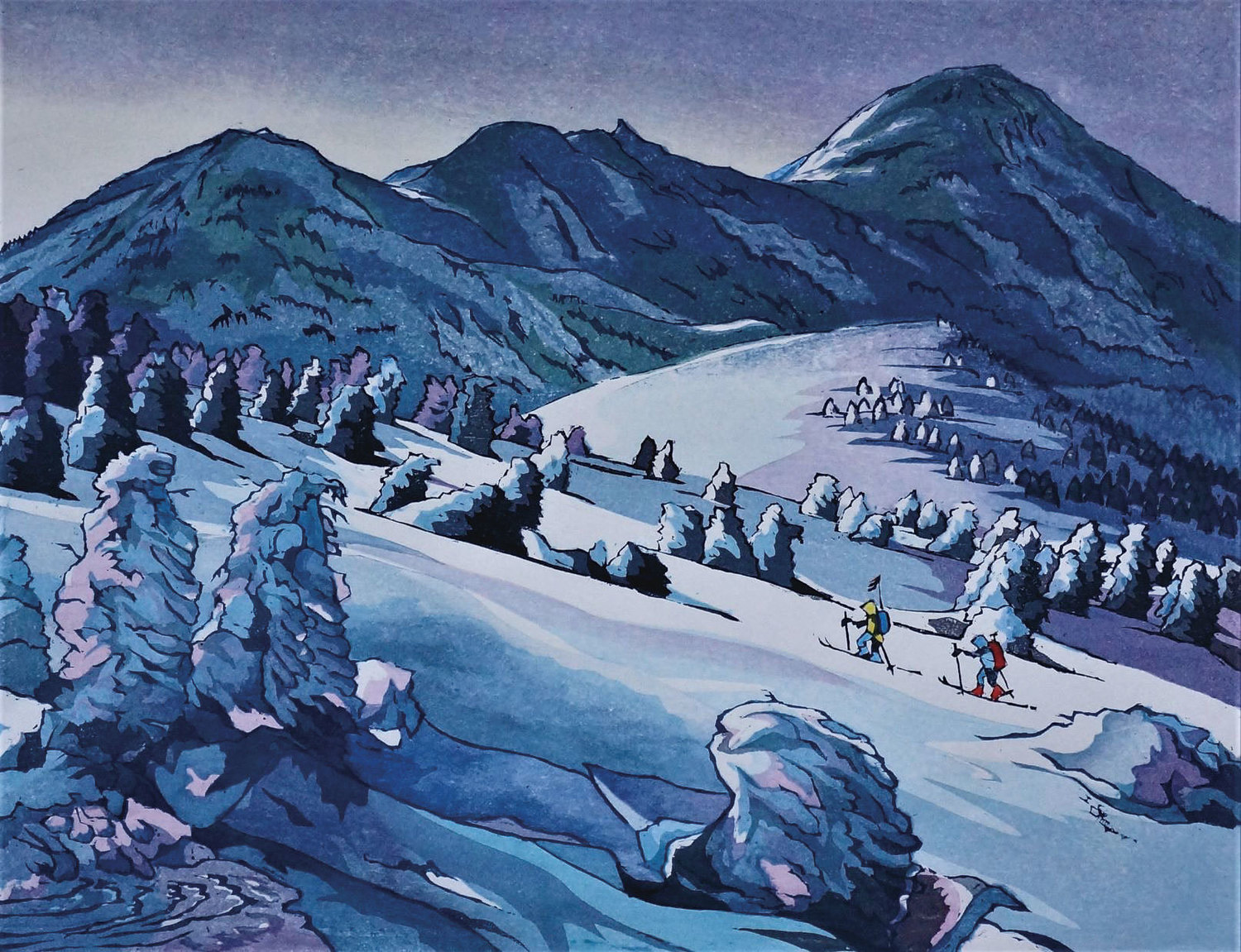 Climbing up Mt. Hakkouda