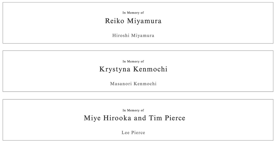 2020 CWAJ Online Print Art Gallery Donors