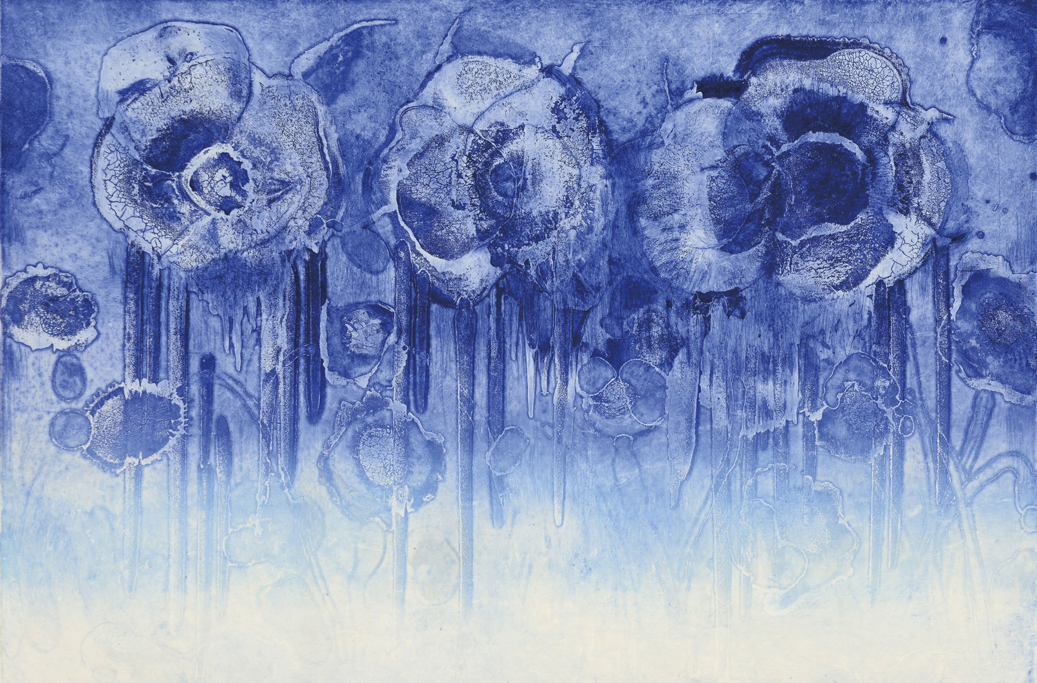 Flowers in Blue ― Three blue flowers ―